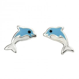 blue dolphin studs