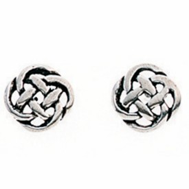 Celtic knot, stud earrings.