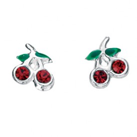 Crystal Cherry earrings
