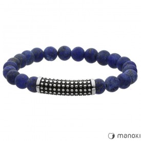  MANOKI man's bracelet with lapis 