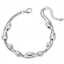 Double strand marquise bracelet