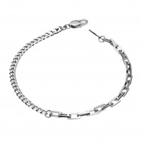 Skinny Stainless Steel mixed chains Bracelet