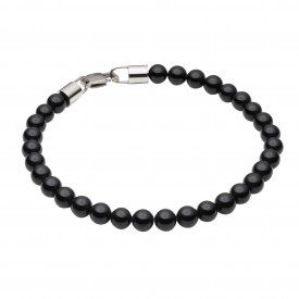 Black Onyx Stone Beads Bracelet