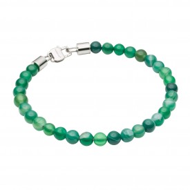 Green Jade Stone Beads Bracelet