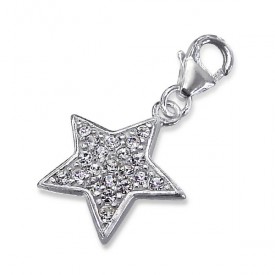 Silver Star Charm with Lobster