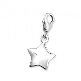 Silver Star Charm with Lobster