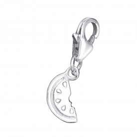 Silver Watermelon Charm with Lobster