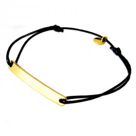 Cord bracelet - ID - gold