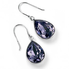 Tearslza swarovski tanzanite colour crystal slza earrings