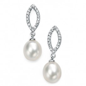 Marquise pearl slza earrings