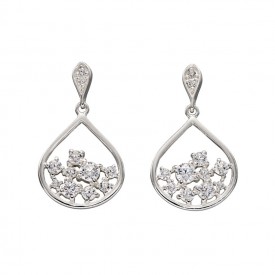 Scattered CZ Earring