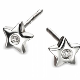 D for diamond Star stud earrings