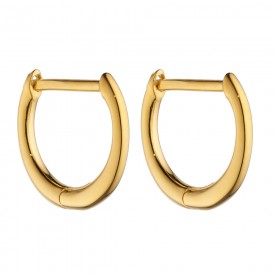 Gold plated premium hinged hoops