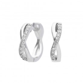 Infinity pave hoops