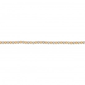 White and Yellow Gold Ball Chain Bracelet