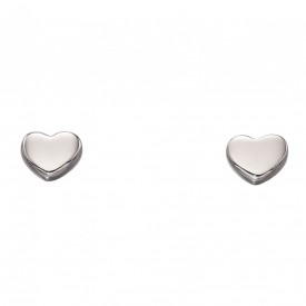 WG heart stud earrings