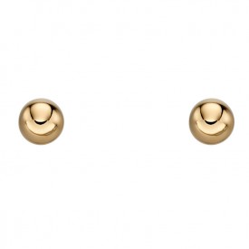 9ct Yellow gold 4mm ball stud earrings