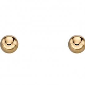 9ct Yellow gold 6mm ball stud earrings