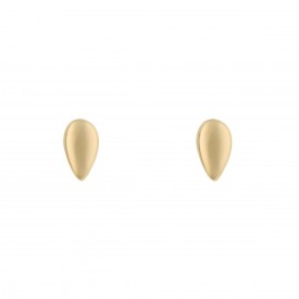 Yellow Gold Teardrop Stud Earrings