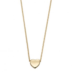 YG plain heart necklace
