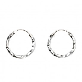 Small twisted hoops ( 14mm )