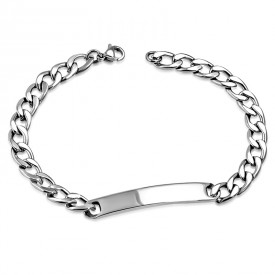 ID engravable stainless steel woman bracelet