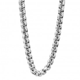 Fred Bennett Stainless Steel Large Belcher Link Chain Necklace 60cm