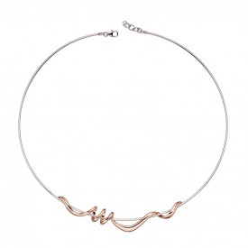 Rose Gold Plated Twist Necklace