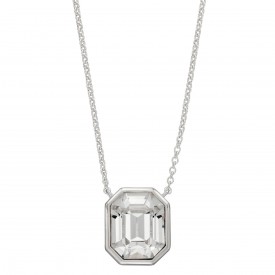 Octagon Necklace -  - Crystal Clear