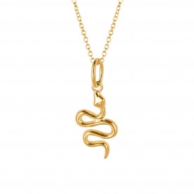Gold Plated Snake Necklace