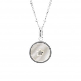 Mother of Pearl Pendant Star on ball chain