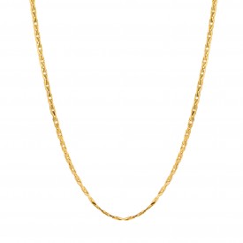 Stainless Steel 61cm Cardano Gold Plated Chain Necklace