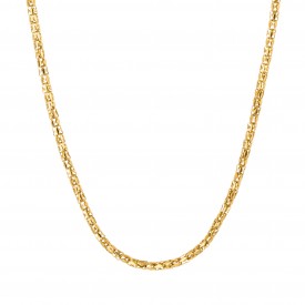 56cm Gold Plated Fancy Chain Necklace