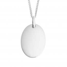 Oval engravable tag