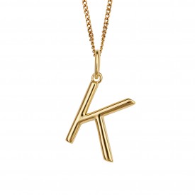 Gold Plated Initial letter K