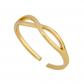 Gold Plated Infinity Toe Ring