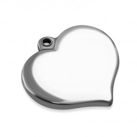 Stainlees Steel Engravable Love Heart Pendant