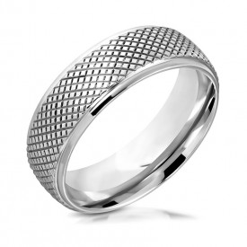 Stainlees Steel Round Band Ring
