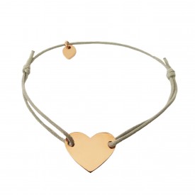 Stainless steel ID heart bracelet