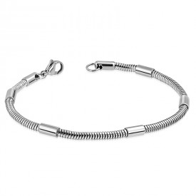 Stainless Steel Snake Link Chain Bracelet