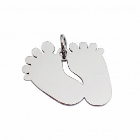 Stainless Stell Baby Feet Pendant