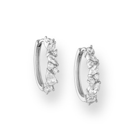 Sterling silver CZ Earings Rhodium plated
