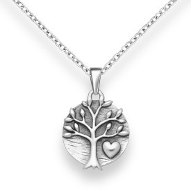 Sterling Silver Oxidized Tree Of Life
