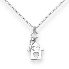 Sterling Silver Pendant Sweet Home