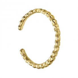 Gold plated ball toe ring
