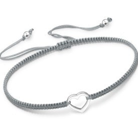 Wholesale 925 Sterling Silver Heart Adjustable Thread Bracelet