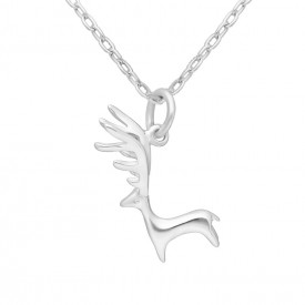 925 Sterling Silver Deer Pendant