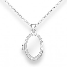 925 Sterling Silver Engravable Locket Pendant