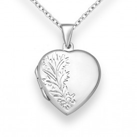 925 Sterling Silver Heart Locket Pendant
