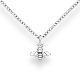 925 Sterling Silver Oxidized Bee Pendant